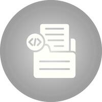 Document Insert Code Vector Icon