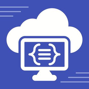 Serverless Computing Vector Icon