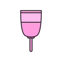 rosado tampón taza icono png