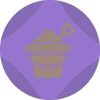 Sand Bucket Vector Icon