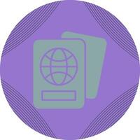 icono de vector de pasaporte