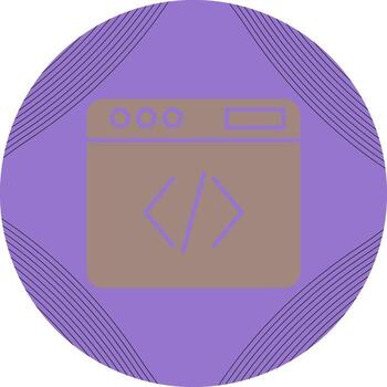 icono de vector de código