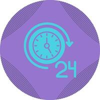 24 Hours Vector Icon