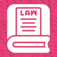 Law Book Vector Icon