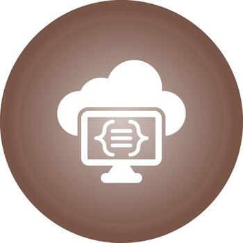 sin servidor informática vector icono