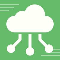 Hybrid Cloud Vector Icon