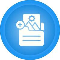 Document Insert Image Vector Icon