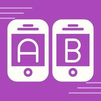 A B Testing Vector Icon