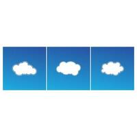 Cloud blue sky illustration vector flat element design