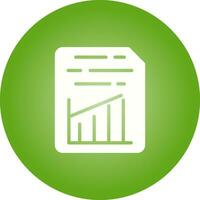Document Insert Graph Vector Icon