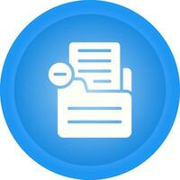 Document Remove Vector Icon