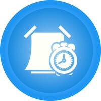 Sticky note with alarm clo Vector Icon