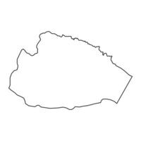Tafilah governorate map, administrative division of Jordan. vector