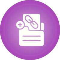 Document Insert Link Vector Icon