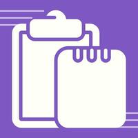 Task list with writing pad Vector Icon