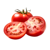 fresco tomate fatias fresco e suculento, ai gerado png