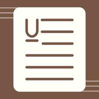 Document Underline Vector Icon