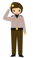 Indonesisch Politie officier png