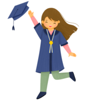 graduación ilustración personaje png