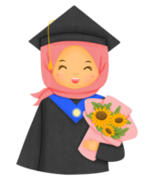 Graduation Illustration Character png