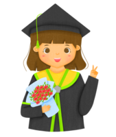 graduación ilustración personaje png