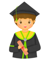 graduación ilustración personaje png