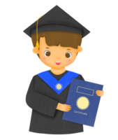 graduación ilustración personaje png