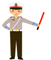 Indonesisch Politie officier png