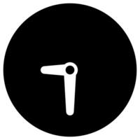Analog clock icon symbol. Vector illustration