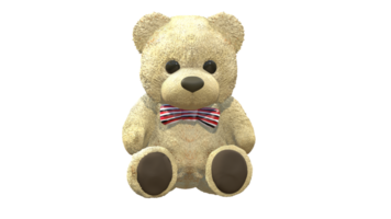 teddy Björn docka tecknad serie 3d png