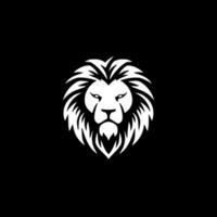 Lion - Black and White Isolated Icon - Vector illustration