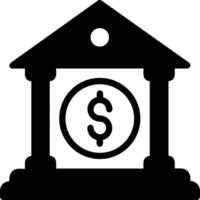 Bank finance icon symbol vector image. Illustration of the currency exchange investment financial saving bank design image