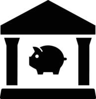 Bank finance icon symbol vector image. Illustration of the currency exchange investment financial saving bank design image