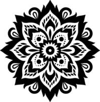 Mandala - Minimalist and Flat Logo - Vector illustration