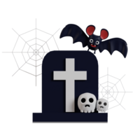 3D element icon for Halloween festive theme png