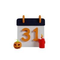 3d elemento icona per Halloween festivo tema png