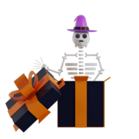 3d elemento icona per Halloween festivo tema png