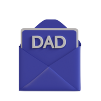 Father's day 3d icon element for ui ux or apps png