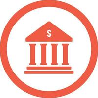 Bank finance icon symbol vector image. Illustration of the currency exchange investment financial saving bank design image