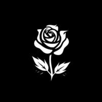 Rose, Black and White Vector illustration