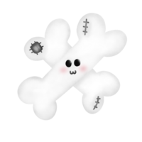 Halloween ghost bone png