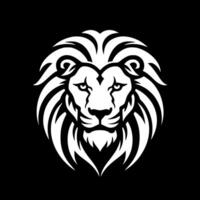 Lion, Black and White Vector illustration