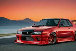 Sport car Nissan Skyline GTR 31 JDM. Pro Photo