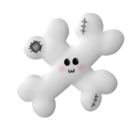 Halloween ghost bone png