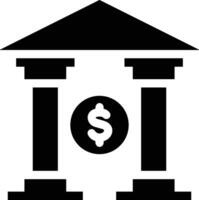 Bank finance icon symbol vector image. Illustration of the currency exchange investment financial saving bank design image