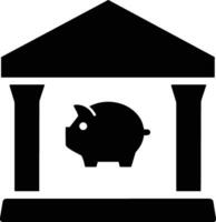 Bank finance icon symbol vector image. Illustration of the currency exchange investment financial saving bank design image