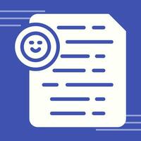 Document Insert Emoji Vector Icon
