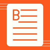 Document Bold Vector Icon