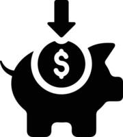 Bank finance icon symbol vector image. Illustration of the currency exchange investment financial saving bank design image