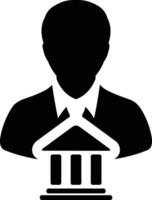 Bank finance icon symbol vector image. Illustration of the currency exchange investment financial saving bank design image